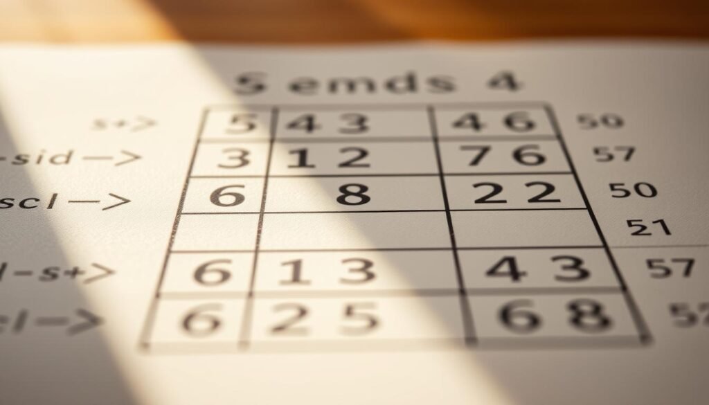 A well-lit, close-up view of a set of mathematical symbols and numbers arranged in a grid or array, conveying the concept of "common factor." The foreground features a clear, sharp focus on the central core of the arrangement, with a slightly blurred, soft background providing a sense of depth and emphasis. The lighting is warm and natural, creating a sense of visual interest and clarity. The overall composition is balanced and symmetrical, with the elements arranged in a way that highlights the relationships and patterns inherent in the concept of common factors. The mood is one of focus, clarity, and an inviting sense of mathematical exploration.
