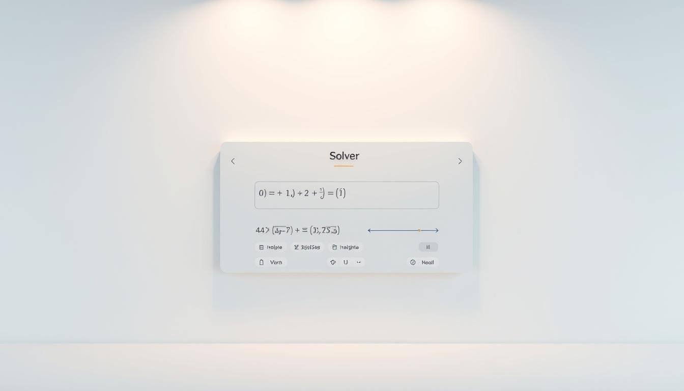 AI Math Solver (with steps)