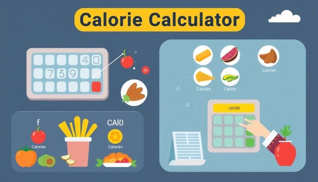 Image generation prompt for calorie calculator